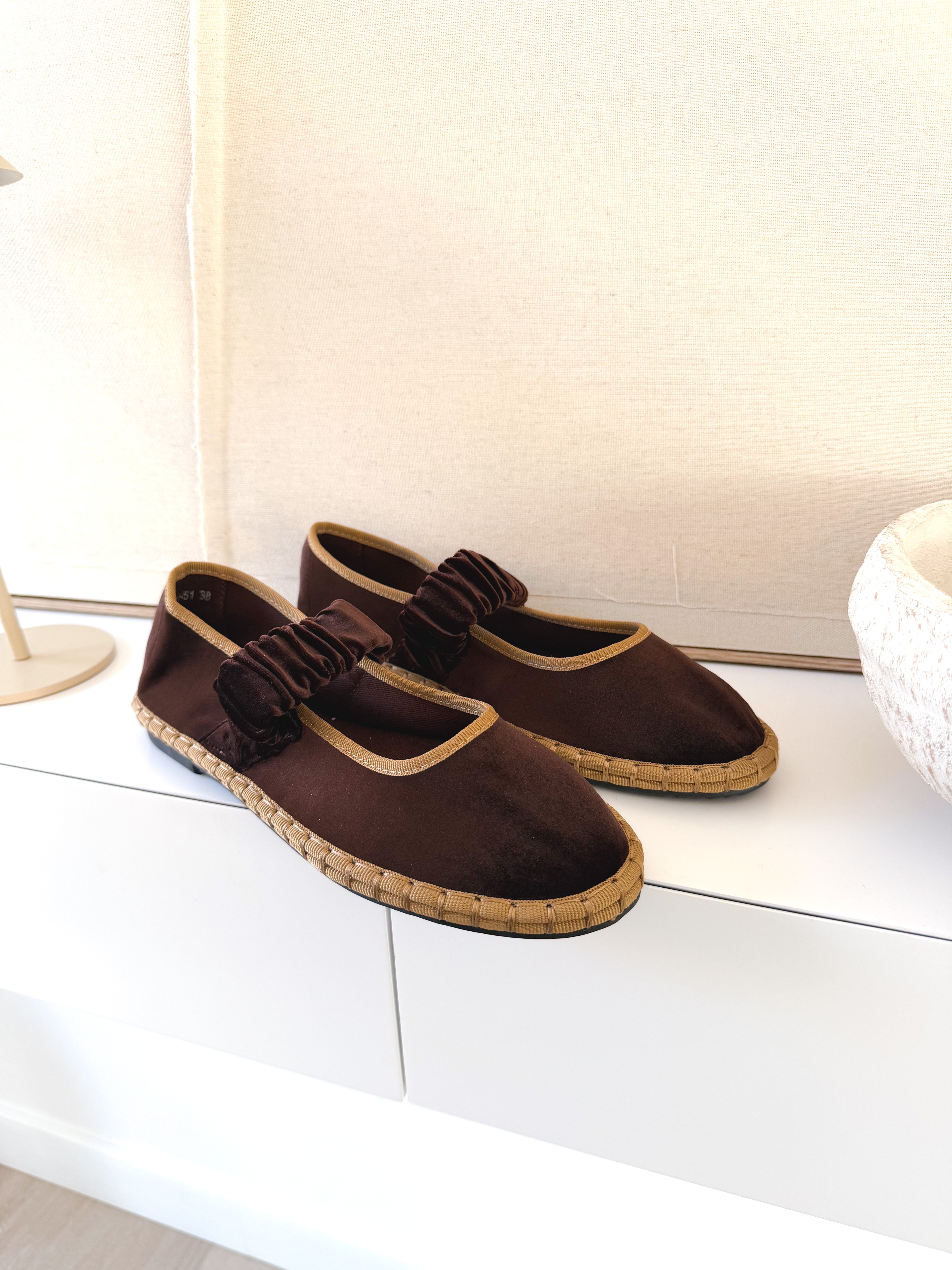 Bailarinas VELVET marrón