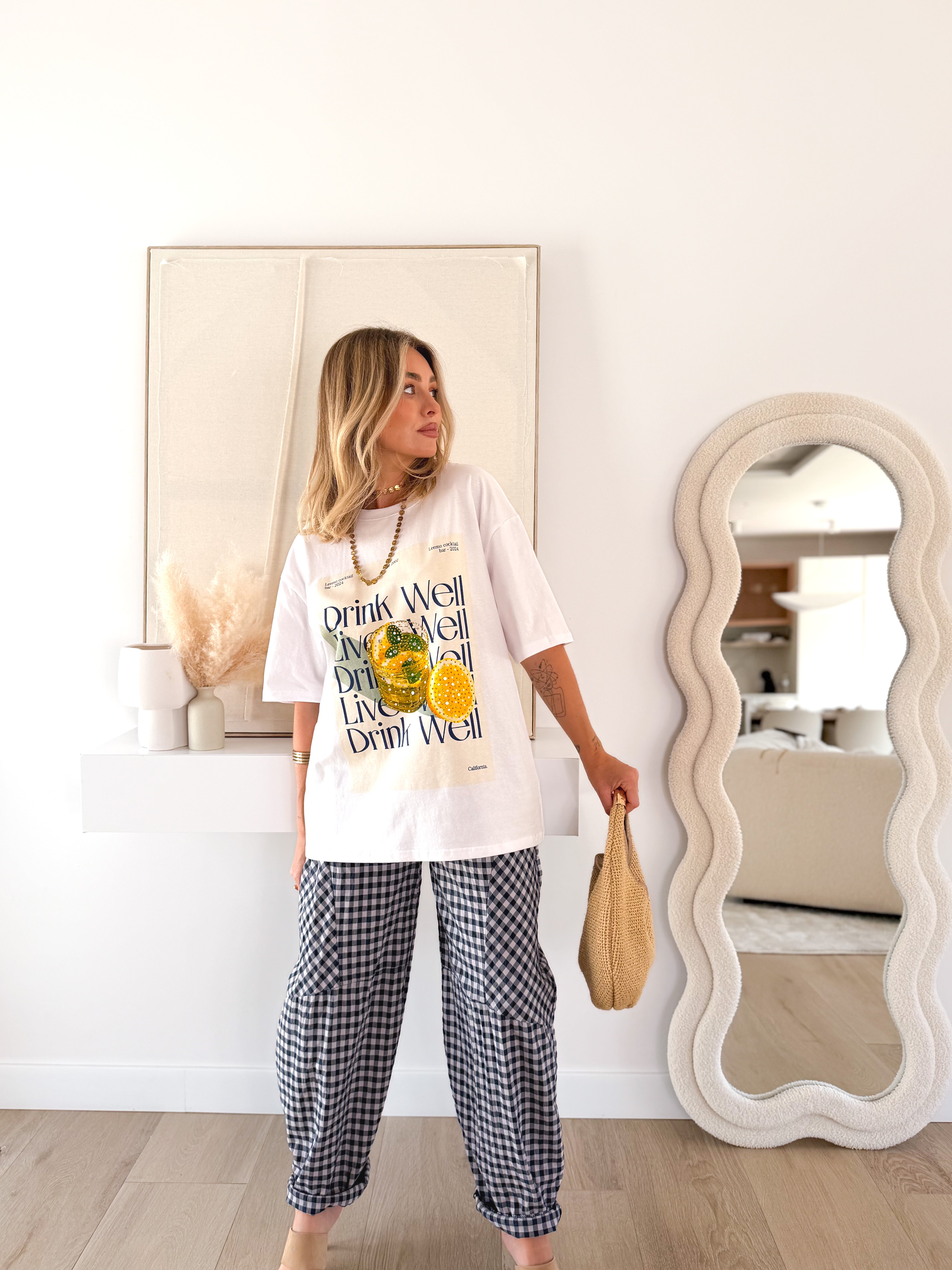 Camiseta Drink oversize