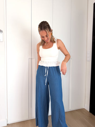 Pantalón banda combinado