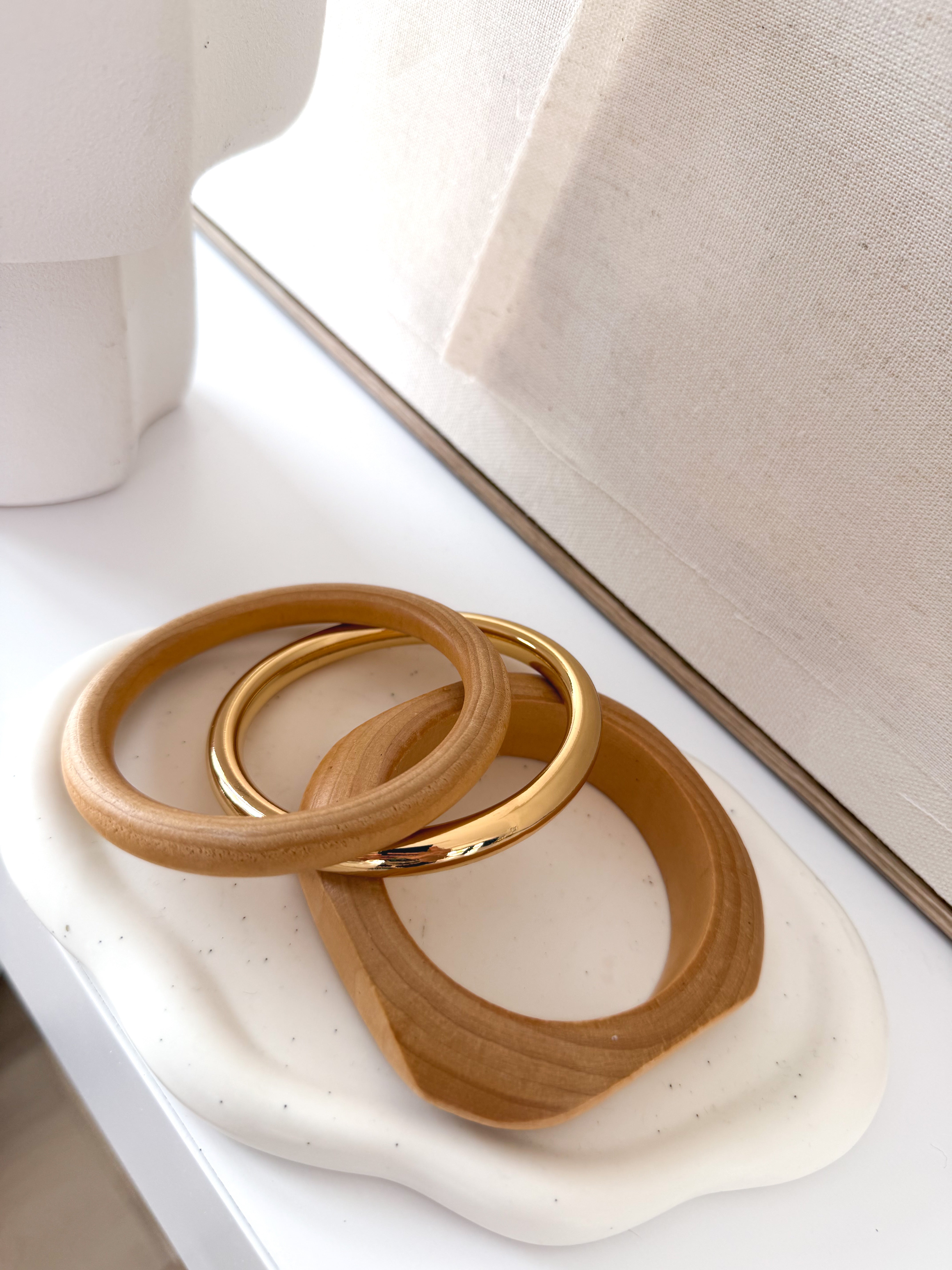 Pack pulseras madera