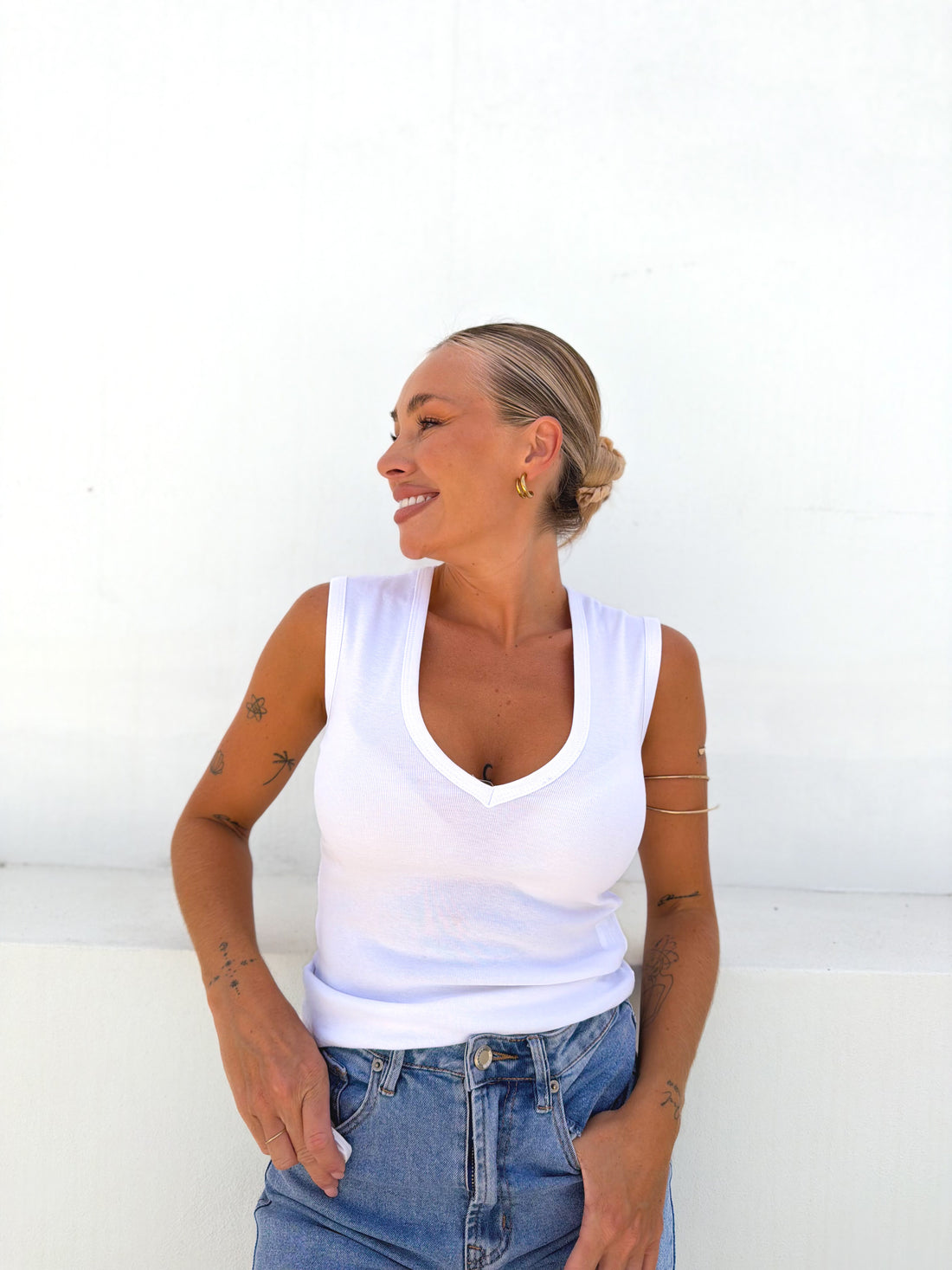 Camiseta sisa blanca