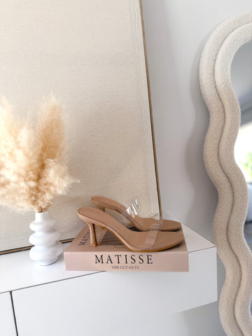 Sandalias tiras transparentes