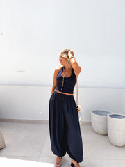 Pantalón Bombacho Azul