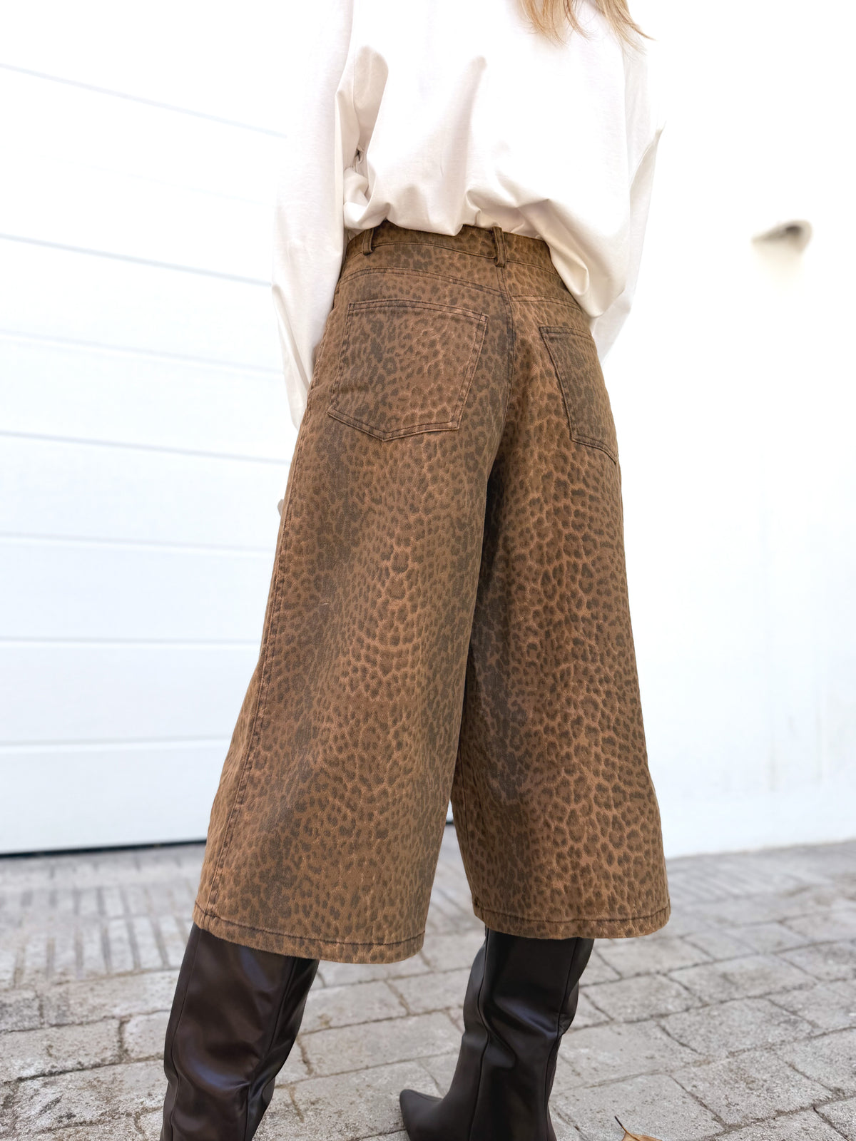 Bermuda denim print