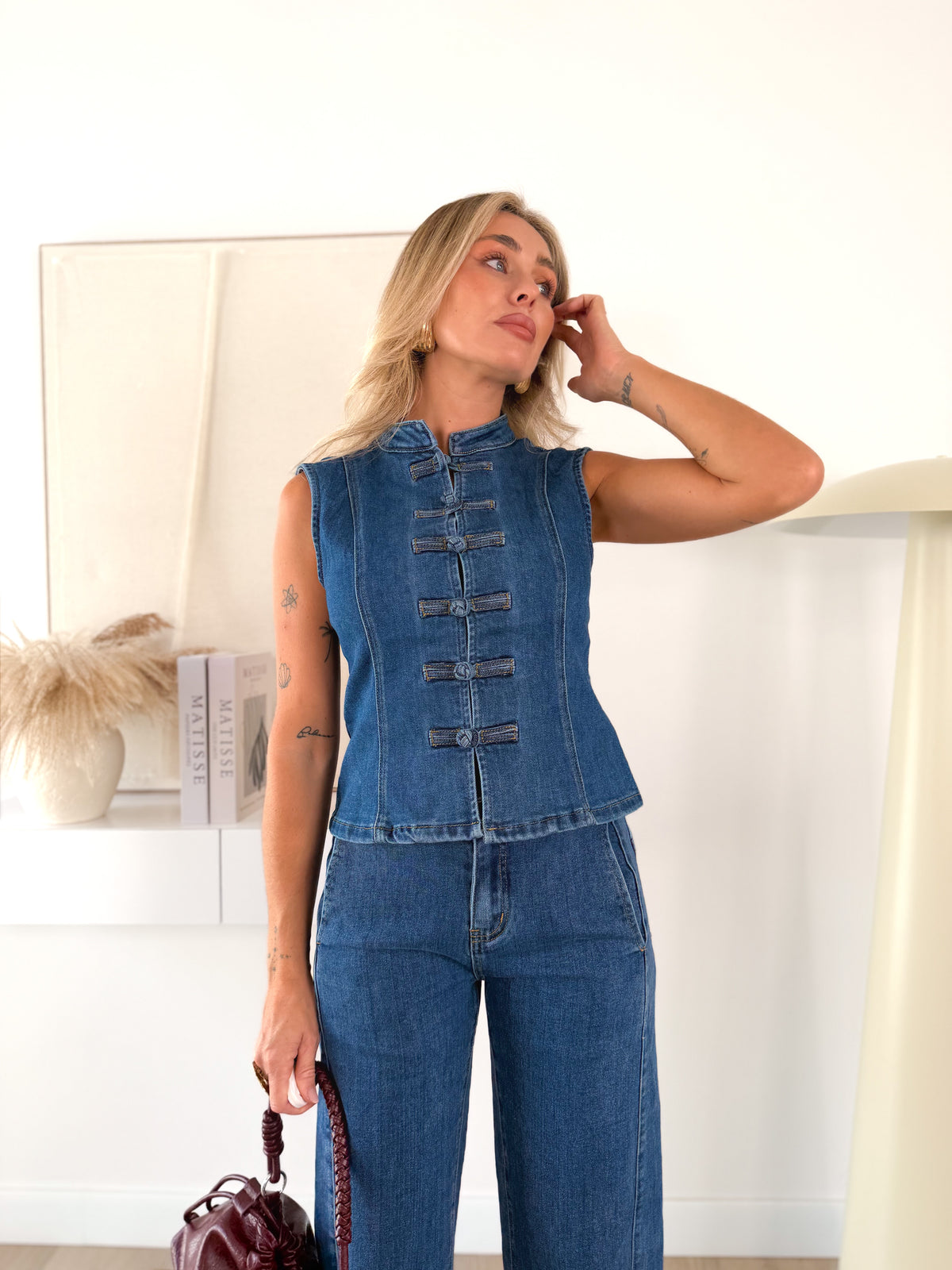 Chaleco Denim Napoleón