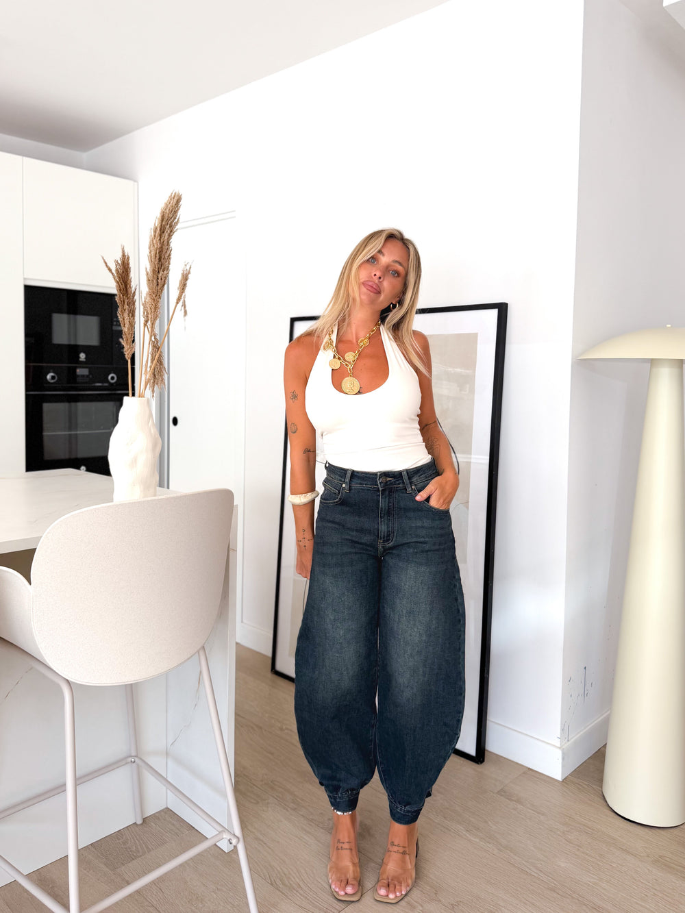 Denim bombacho