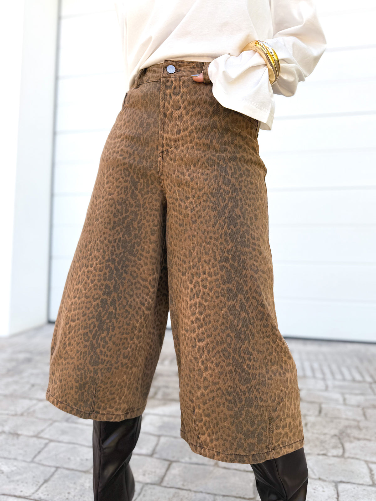 Bermuda denim print