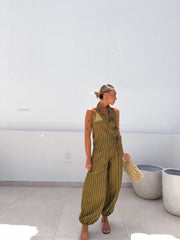 Total look rayas lima