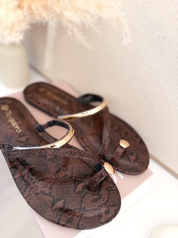 Sandalias combinadas print