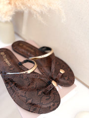 Sandalias combinadas print