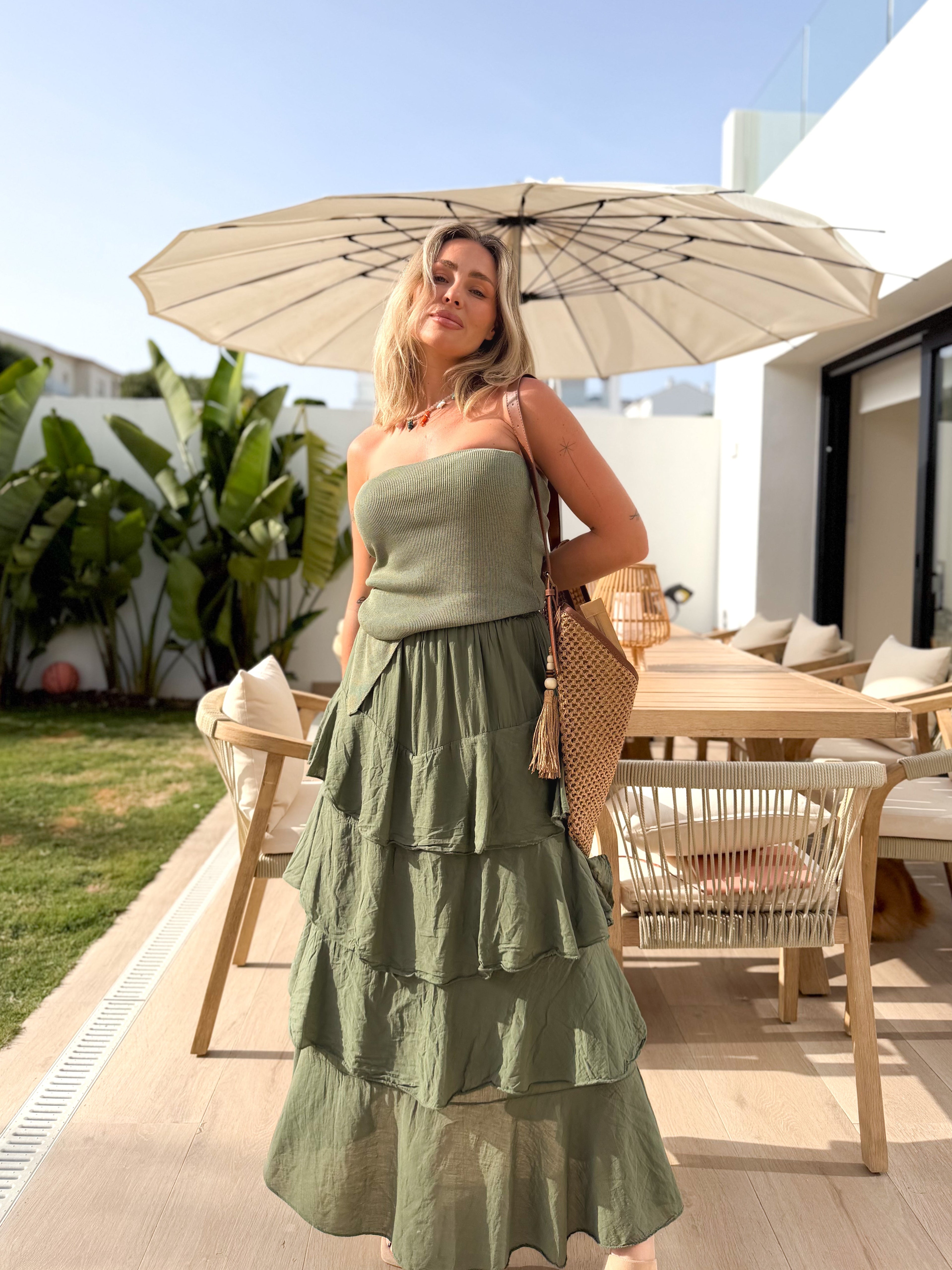 Falda SAMUELA Verde