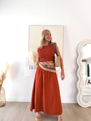 Conjunto Mayda teja