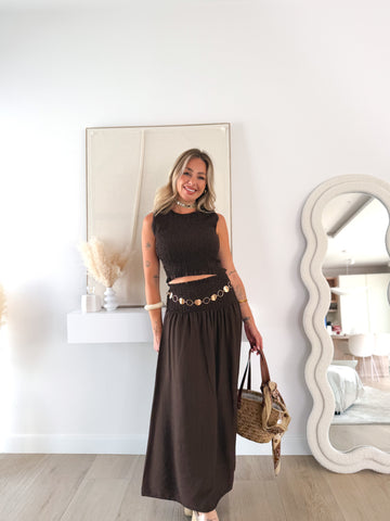 Conjunto Mayda marrón