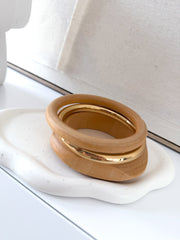 Pack pulseras madera