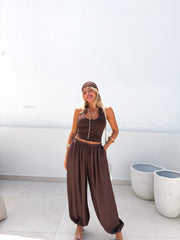 Pantalón Bombacho marrón