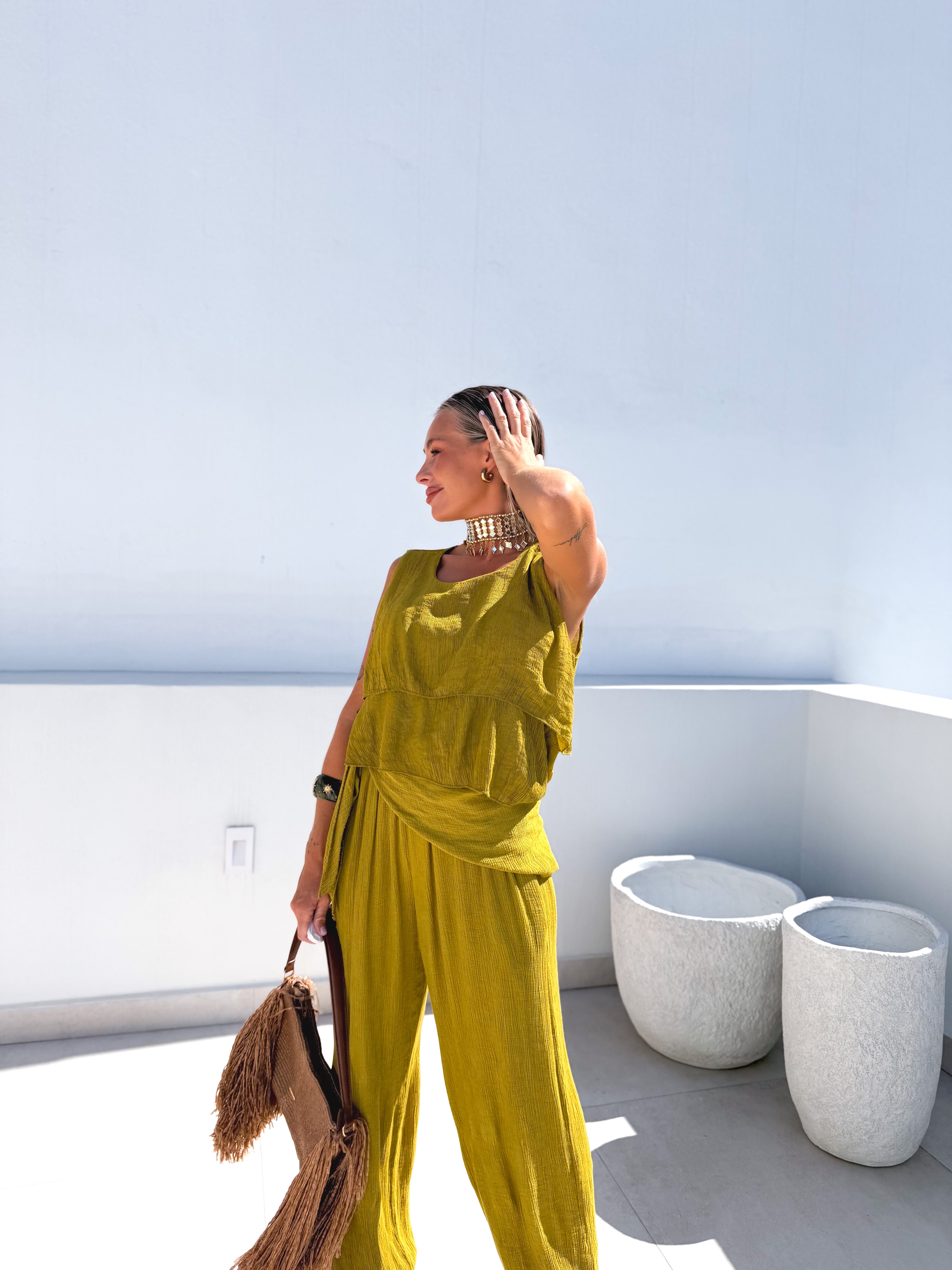Blusa volantes lima
