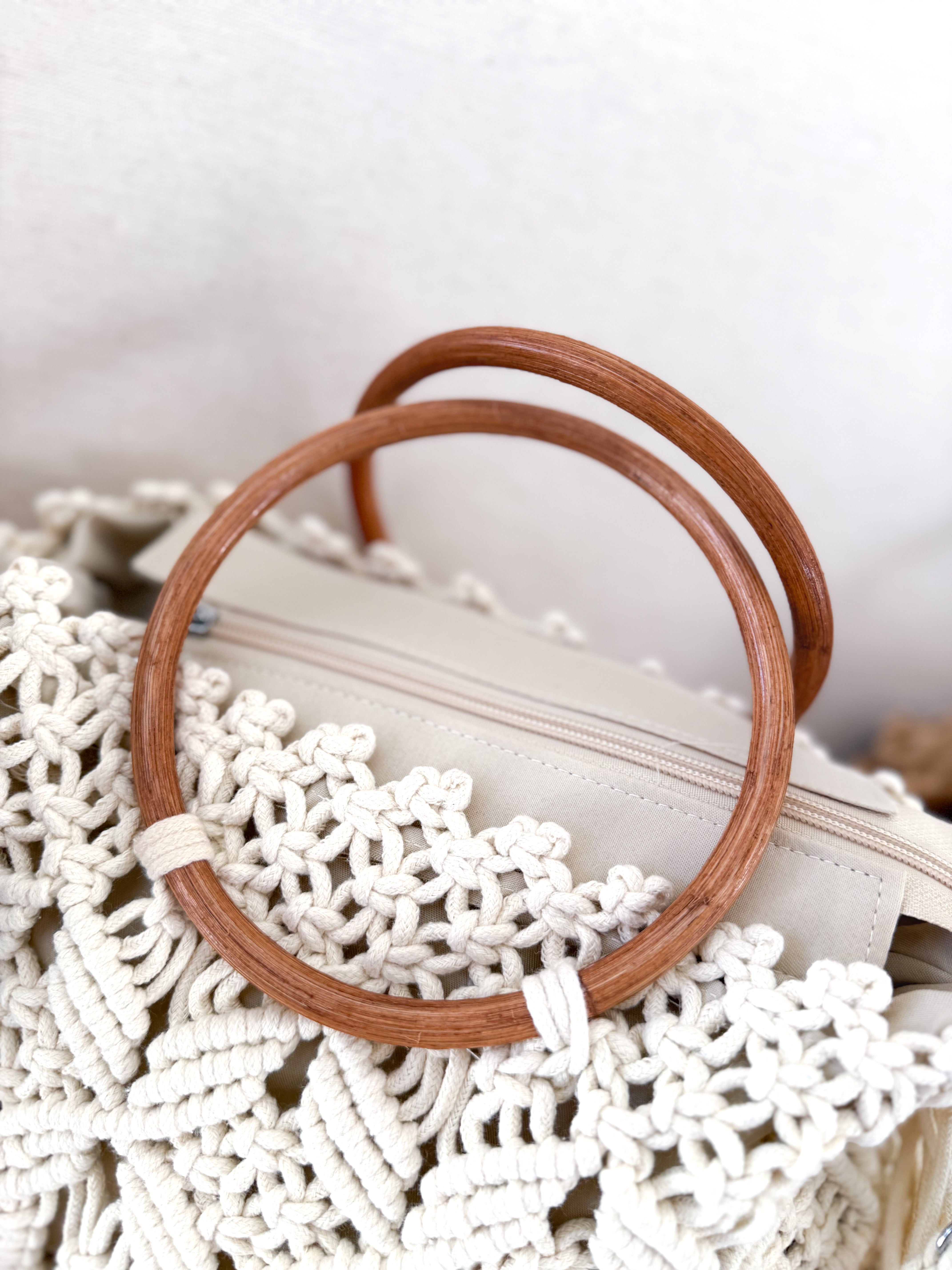 Bandolera crochet flecos