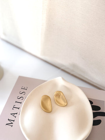 Pendiente Oval Asimetrico