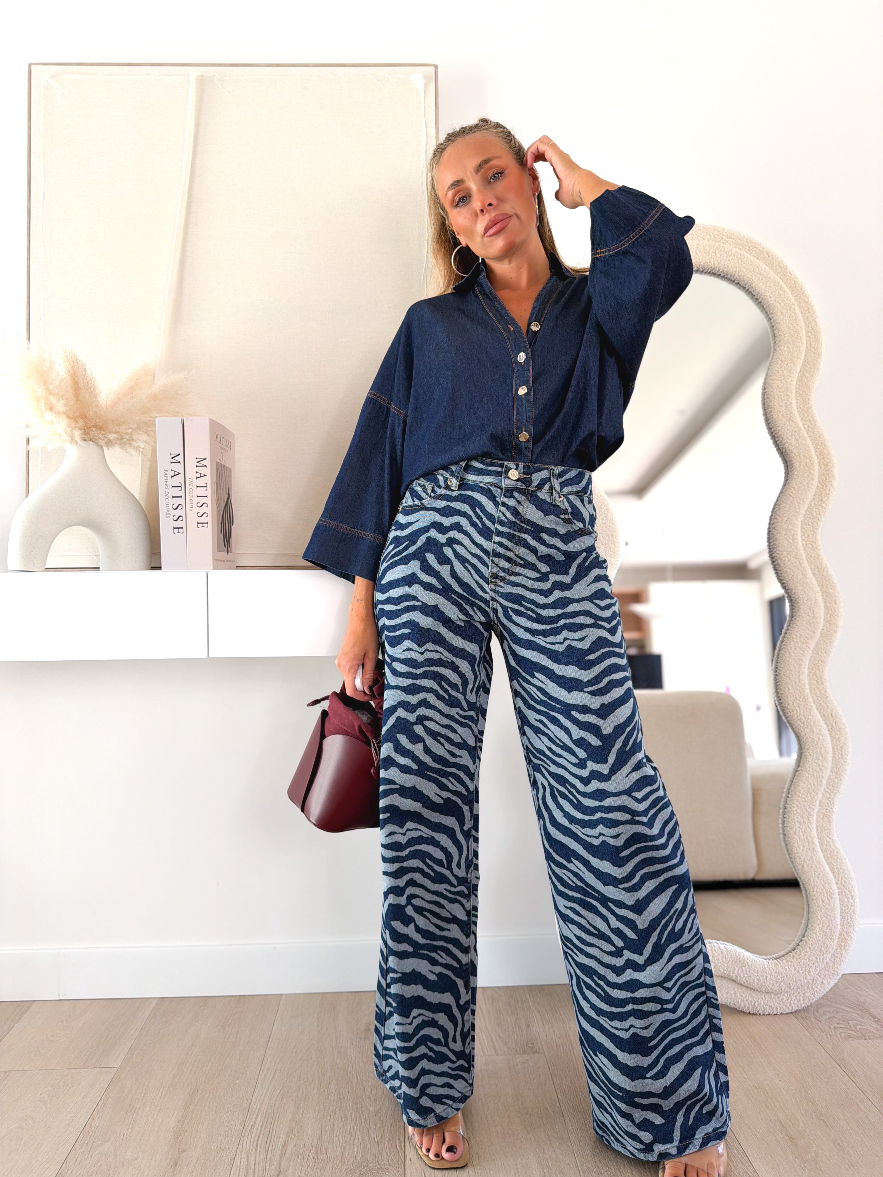 Denim cebra