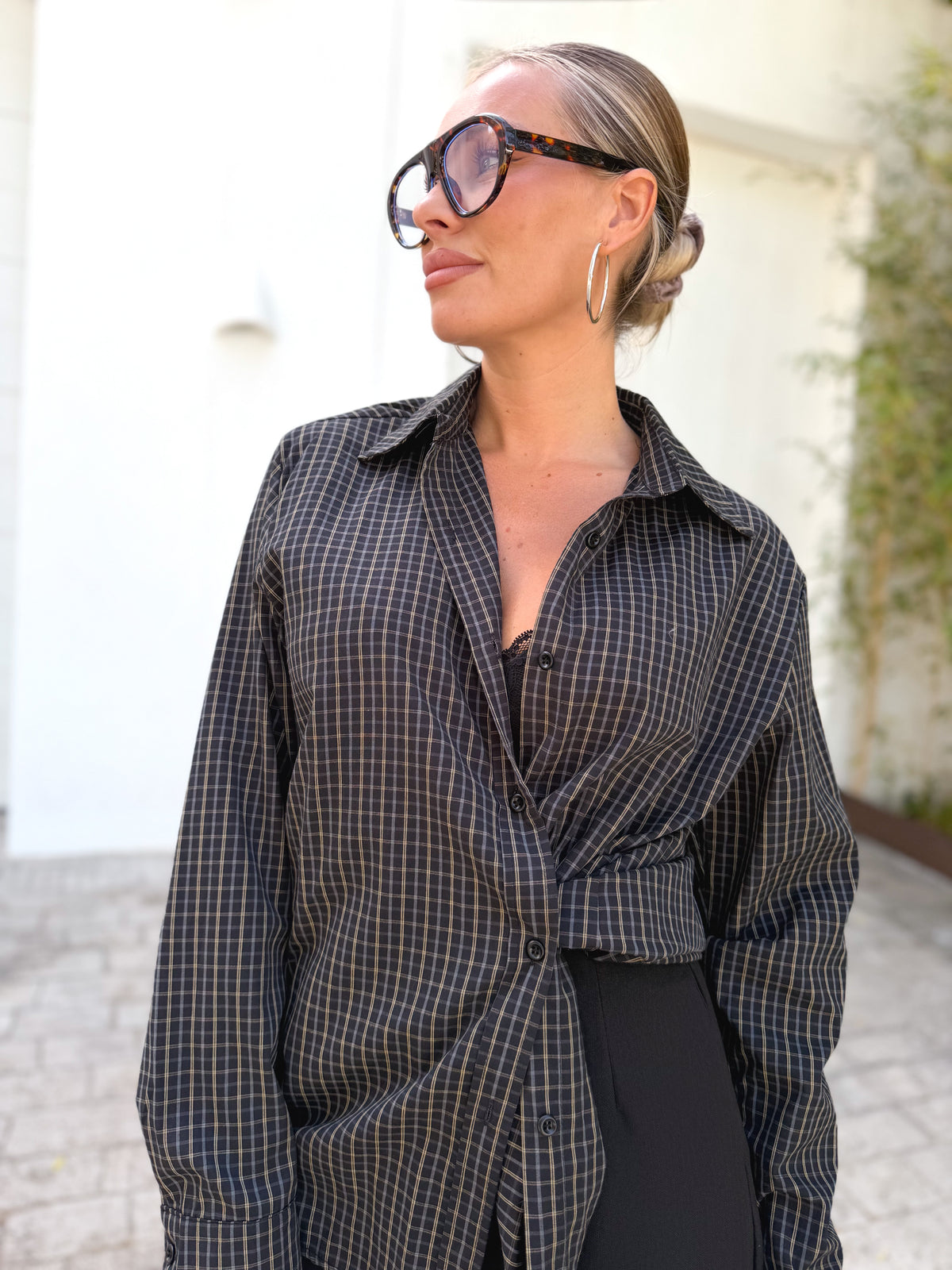 Camisa cuadros Gris/Negra