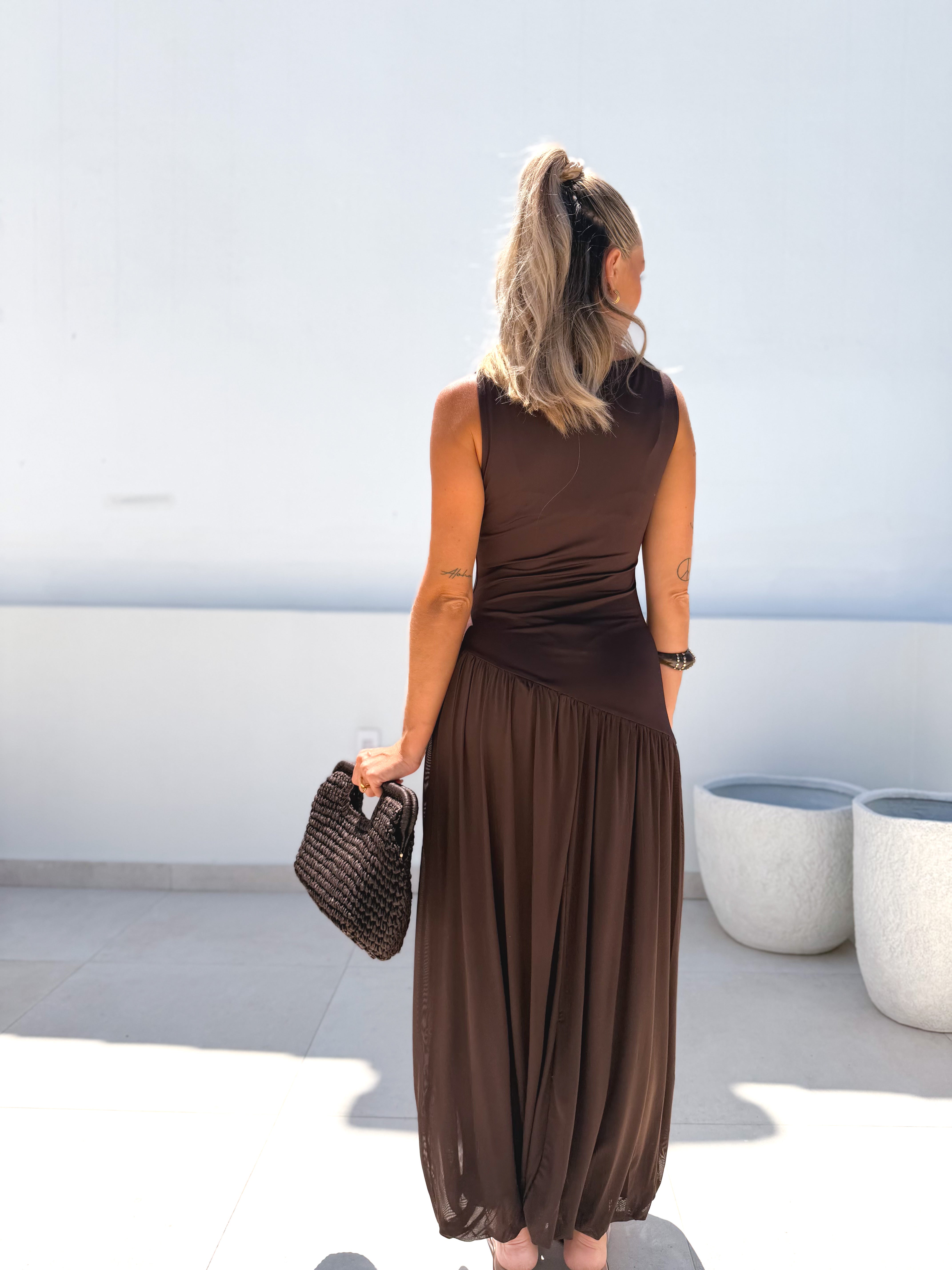 Vestido Julia Marrón