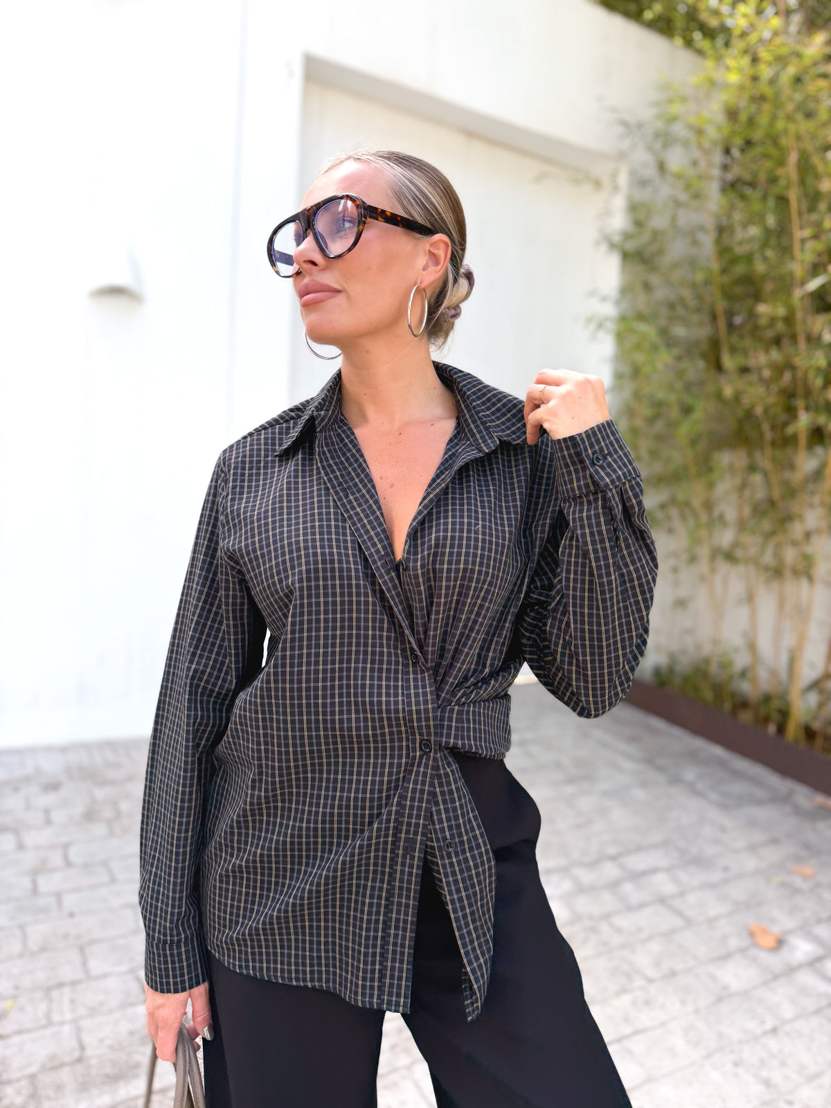 Camisa cuadros Gris/Negra