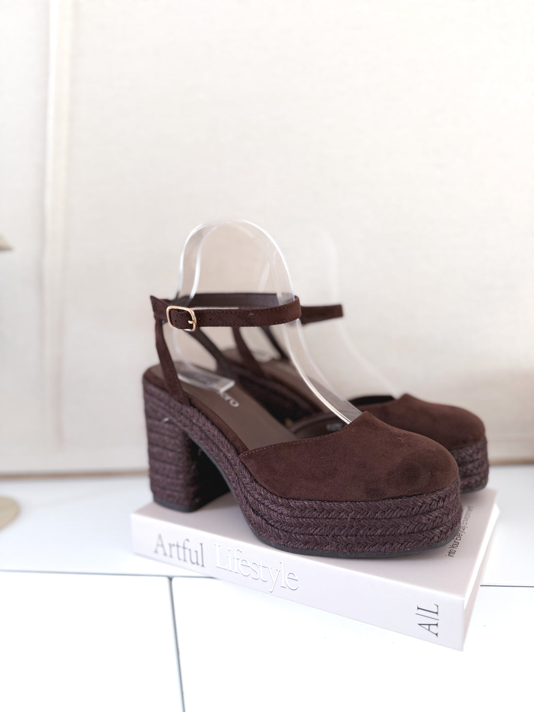 Cuña plataforma Marrón