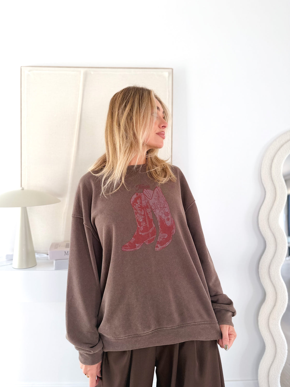 Sudadera Texas choco