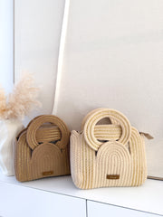 Bolso combinado oro