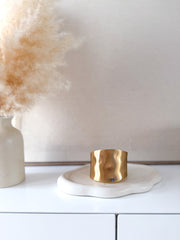 Brazalete dorado mate