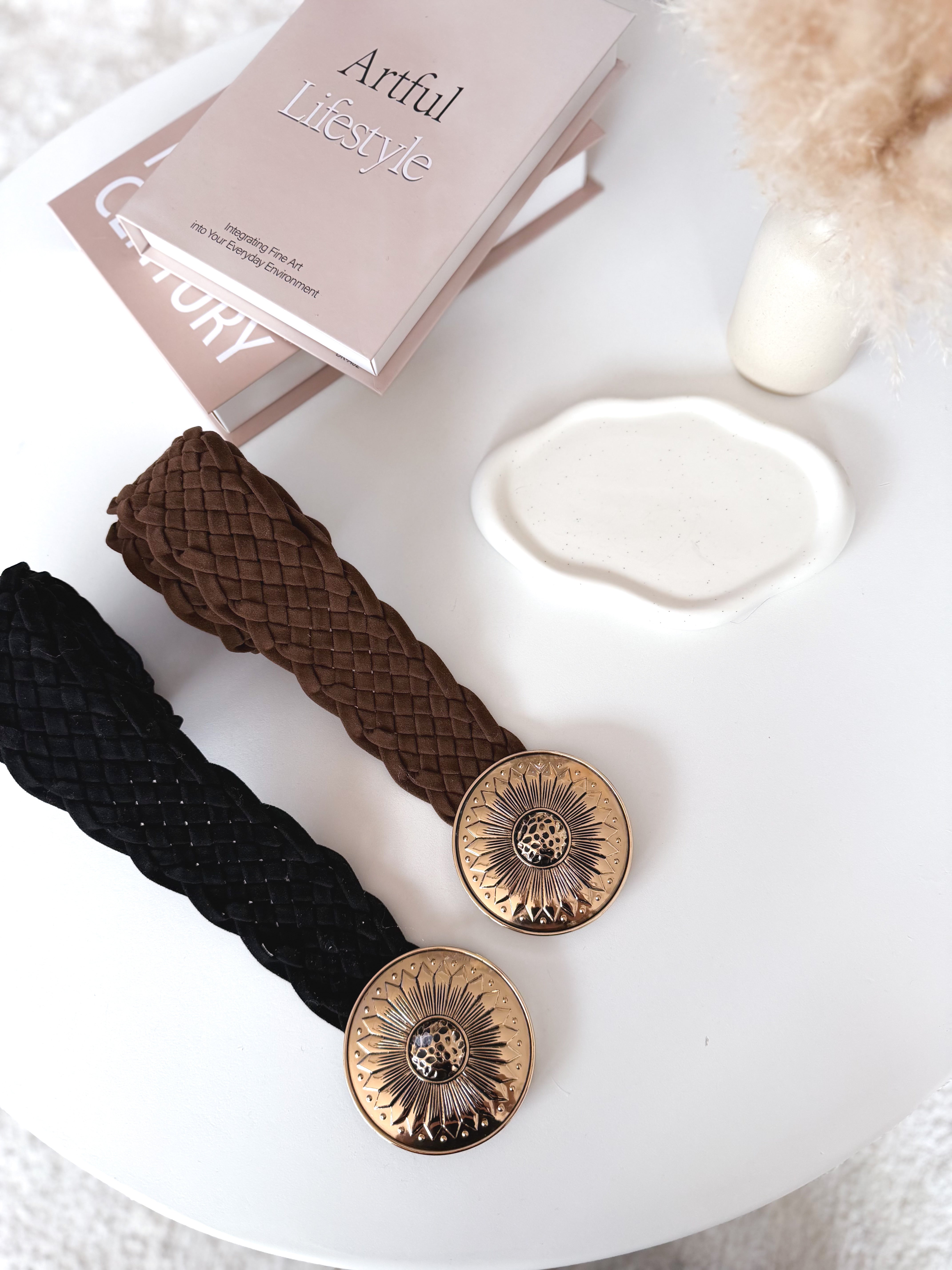 Cinturón trenzado ante