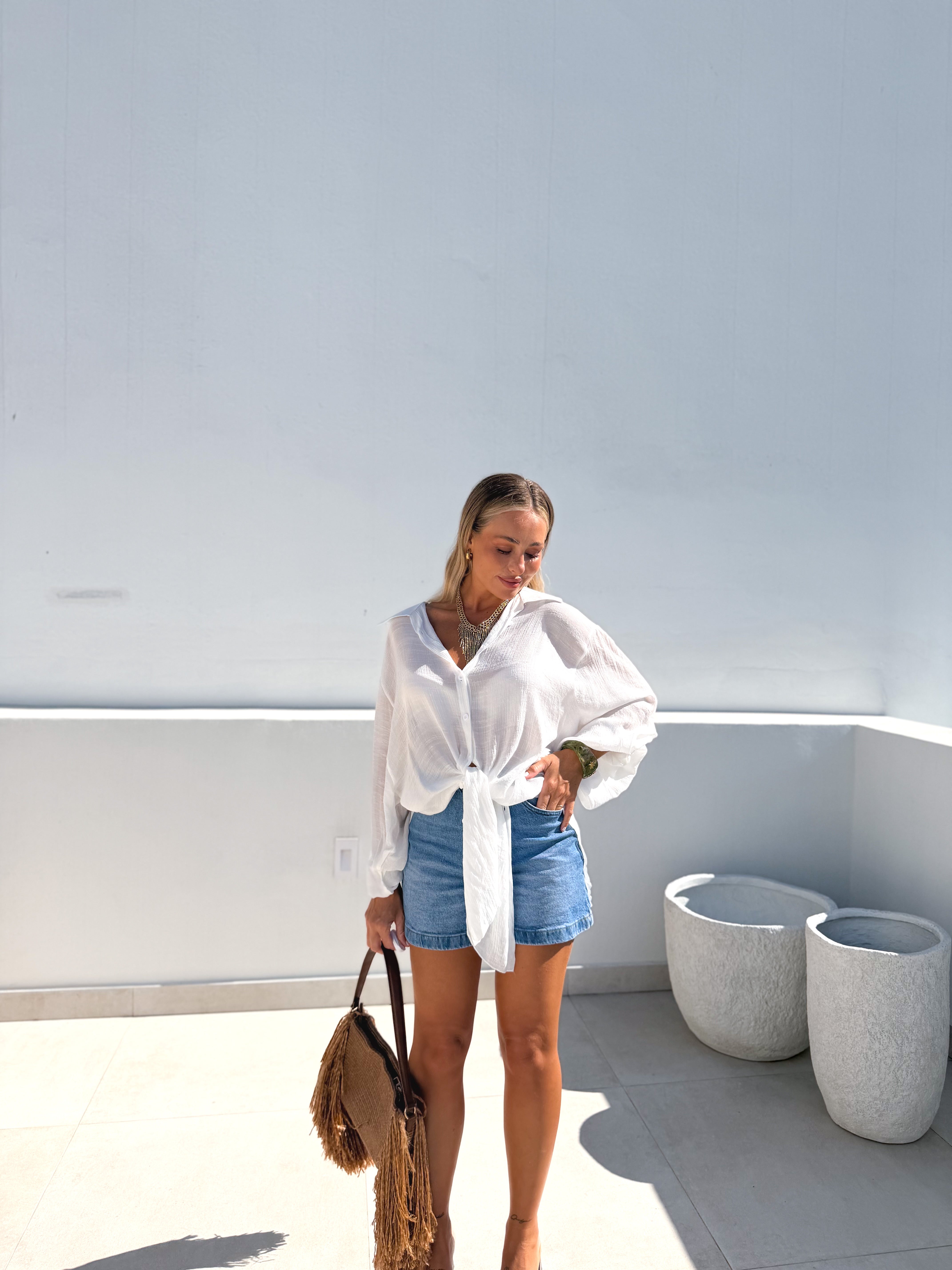 Camisa blanca multi posición