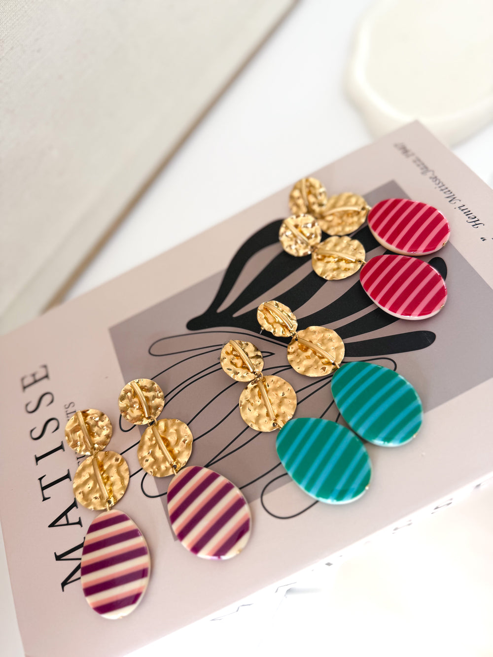 Pendientes multi nácar