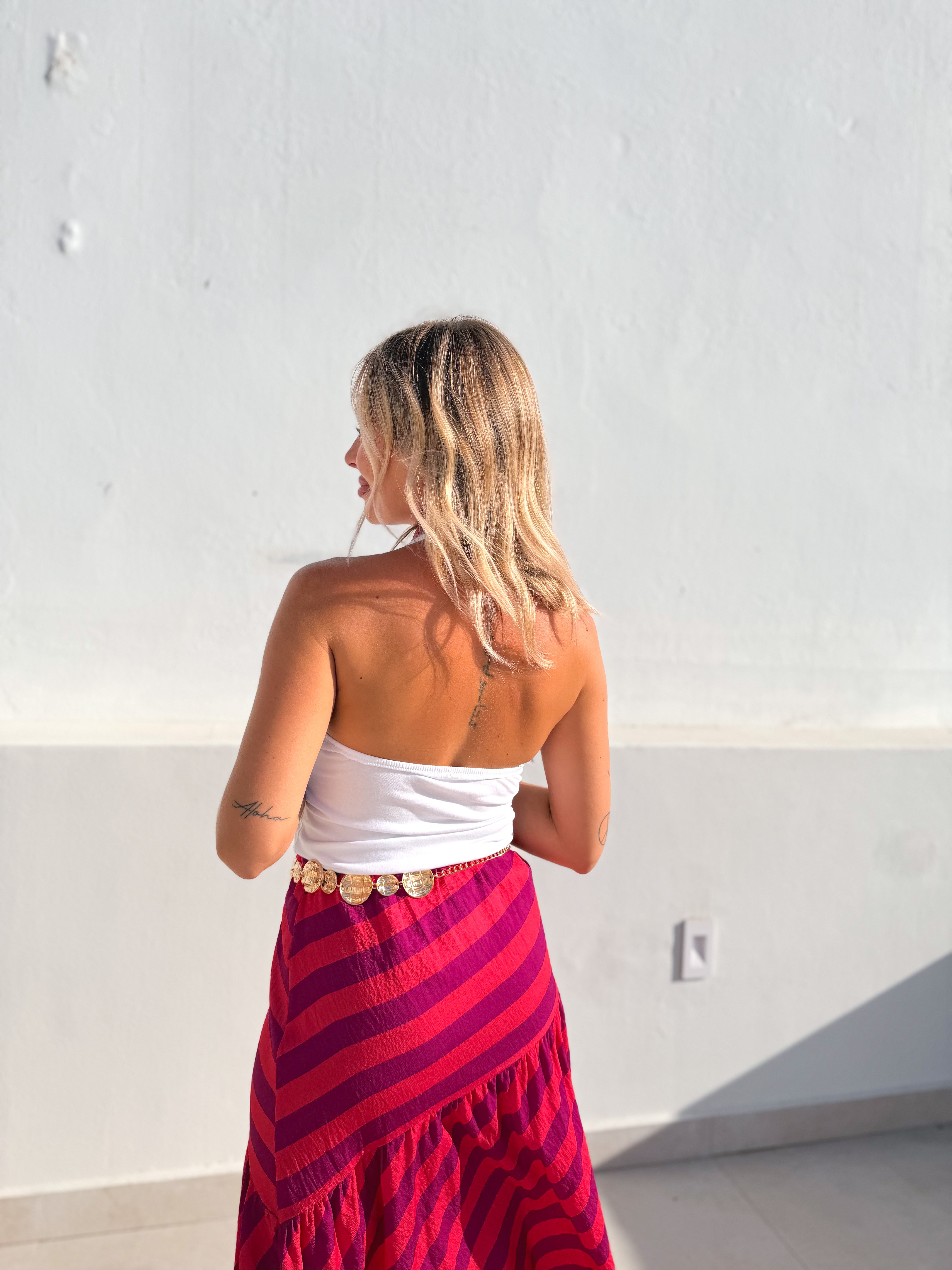 Top tachas blanco