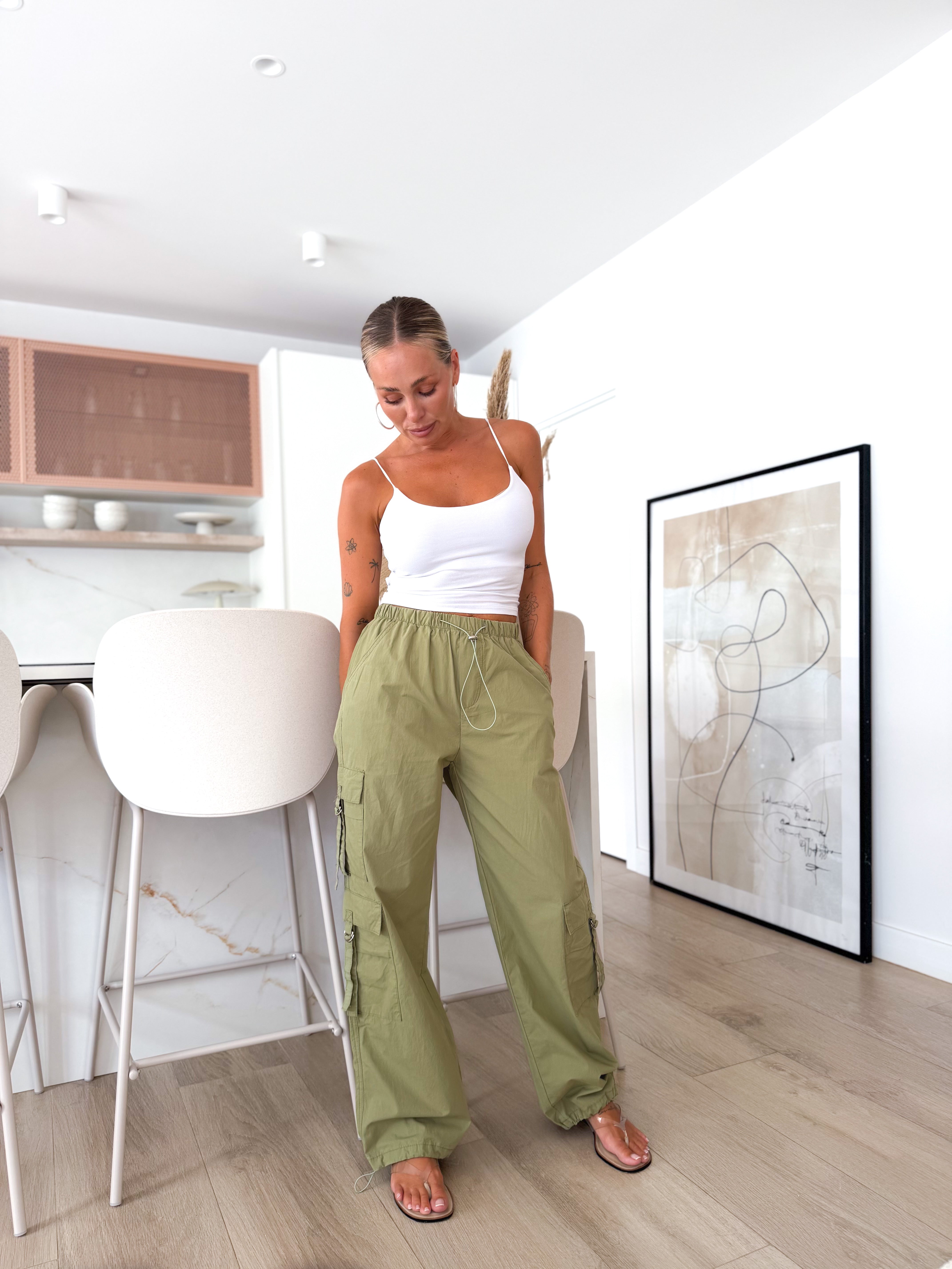 Pantalón cargo verde