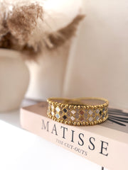 Choker espejos doble rombo