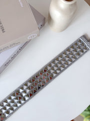 Cinturón espejo Plata