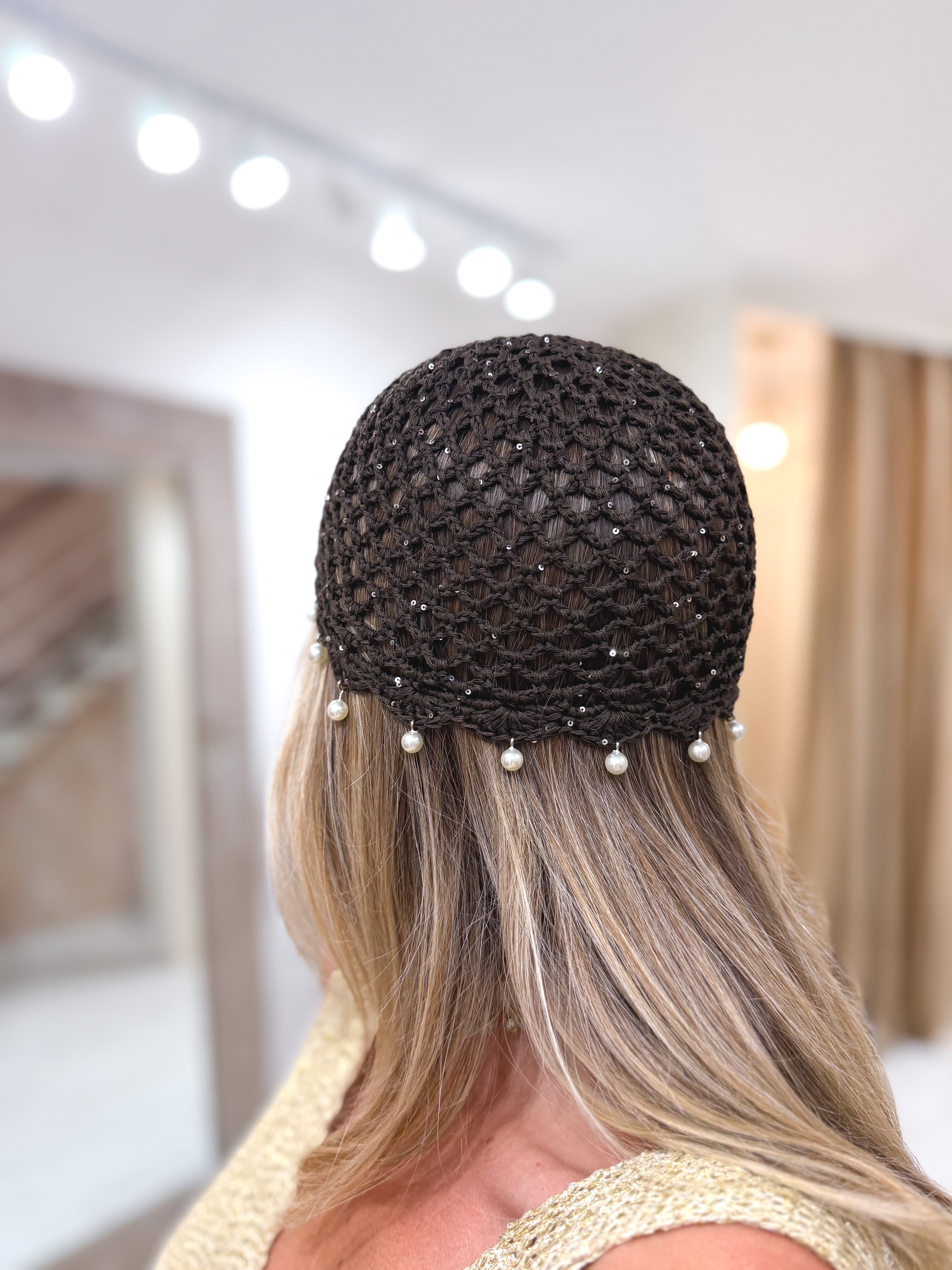 Casquete crochet combinado