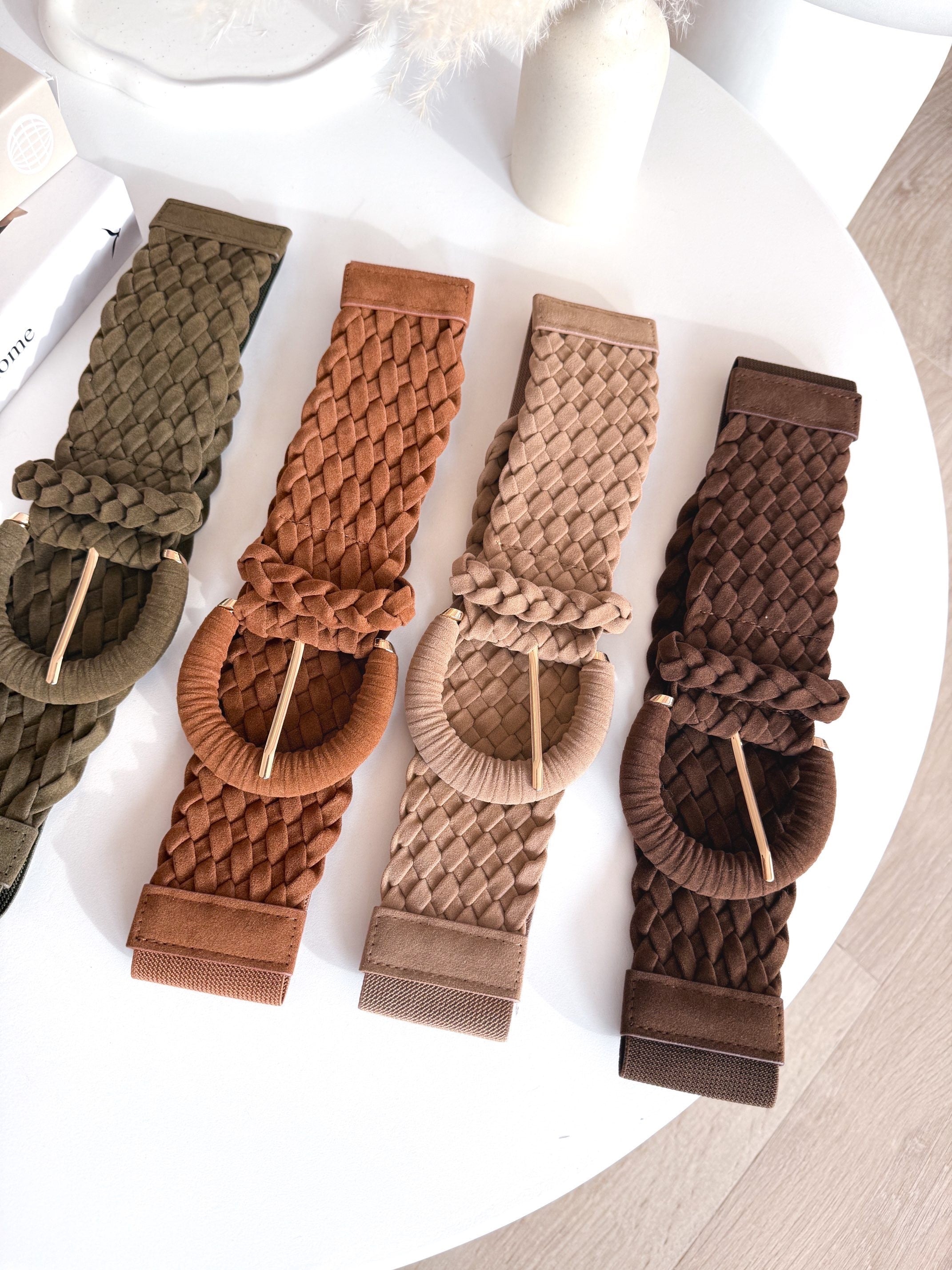 Cinturón ante trenzado