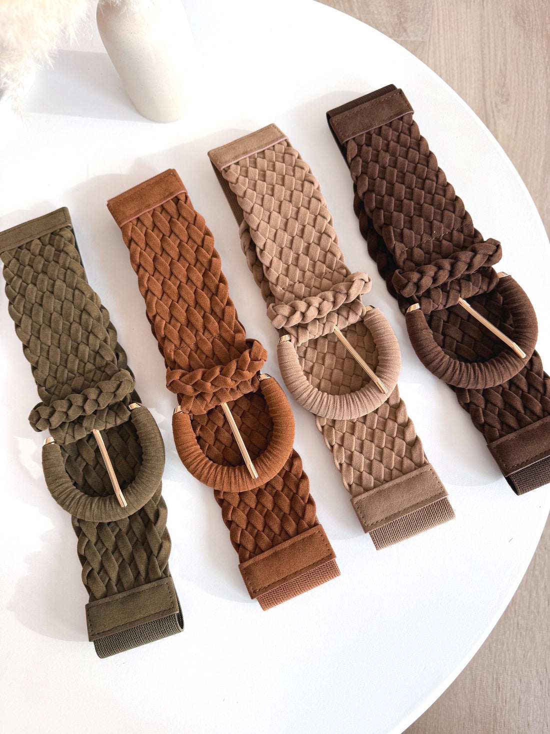 Cinturón ante trenzado