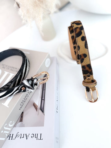 Cinturón piel animal