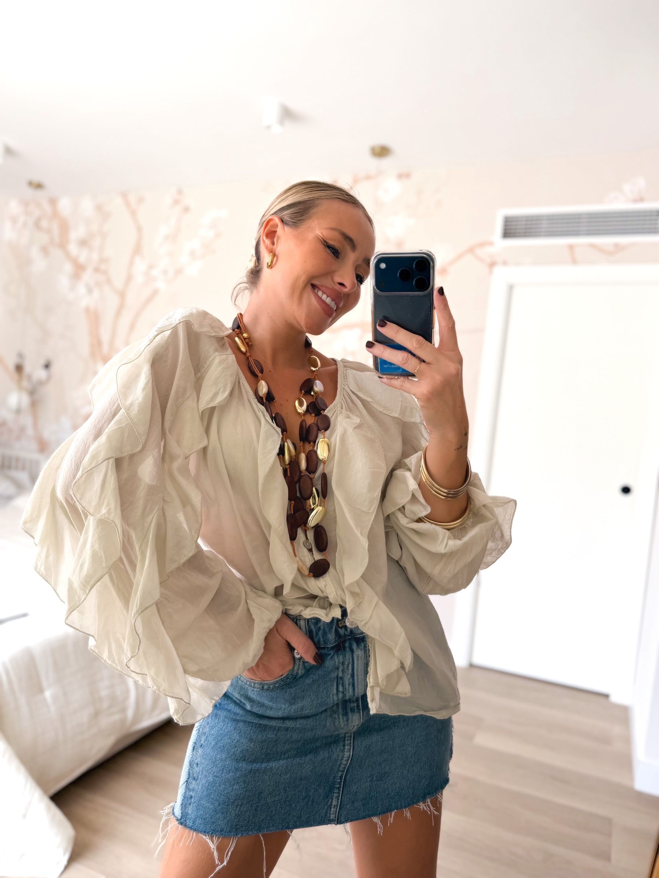 Blusa ANDRETTE beige