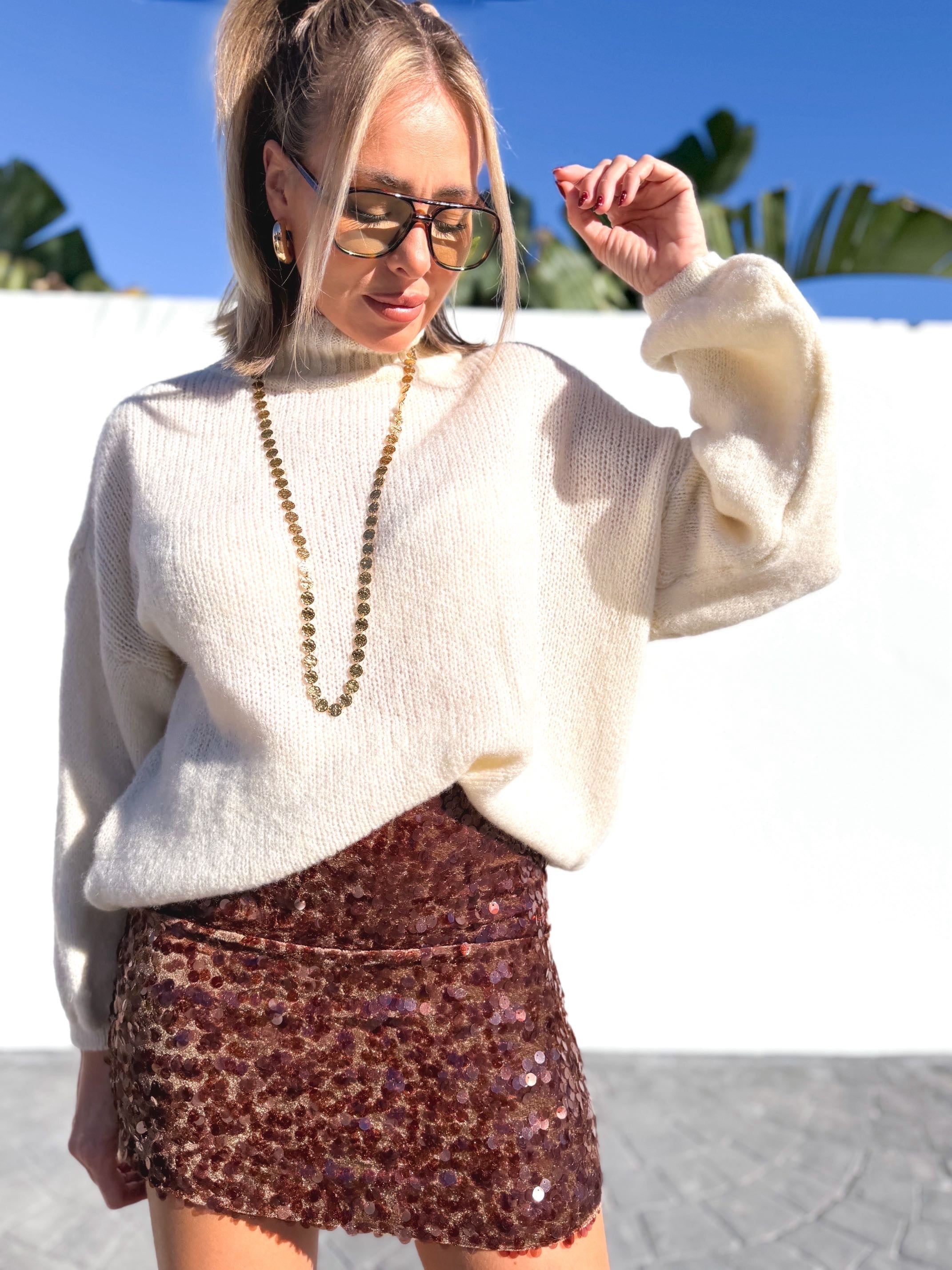 Falda Térciopelo y lentes