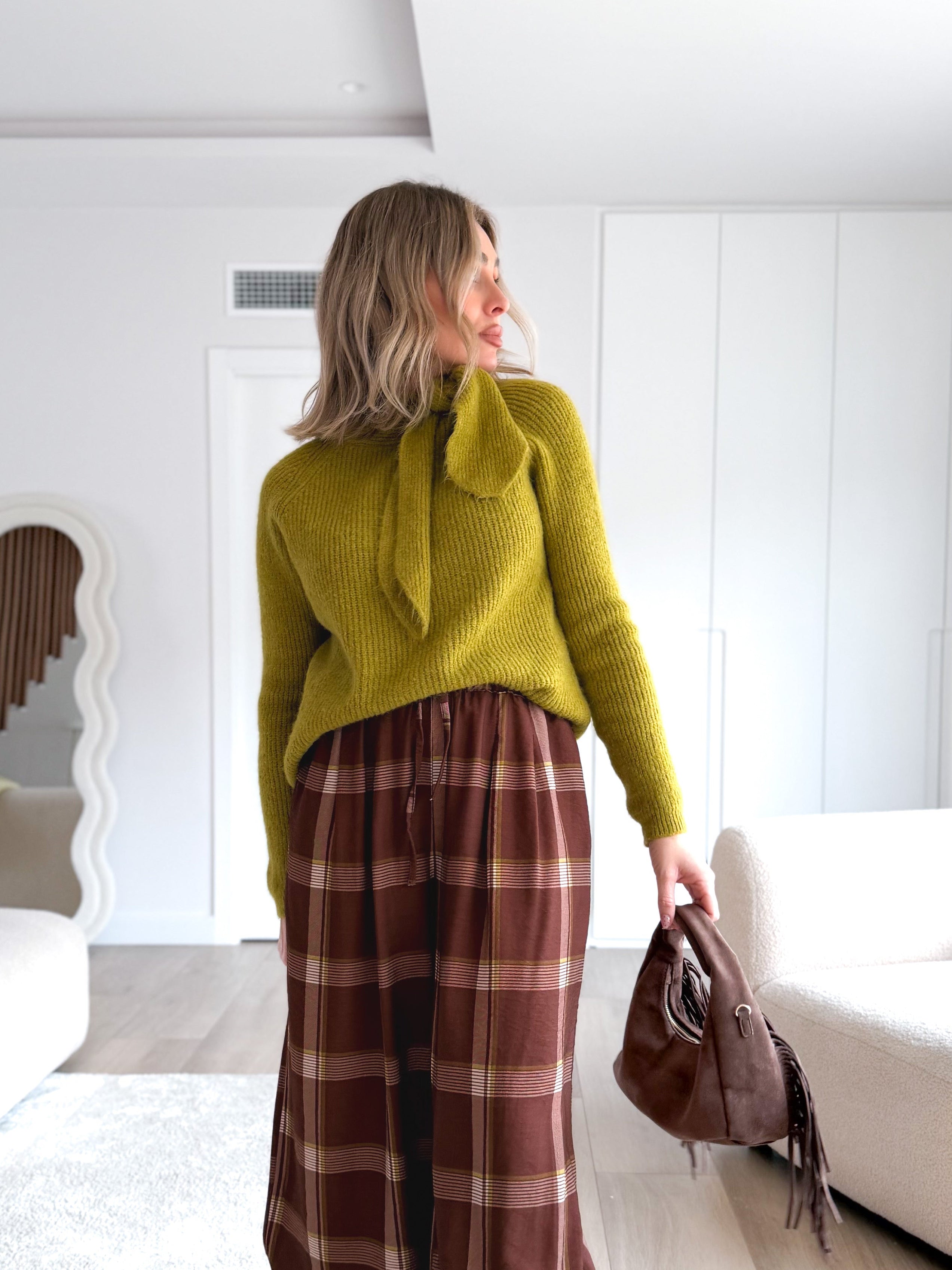 Pantalón bombacho estampado