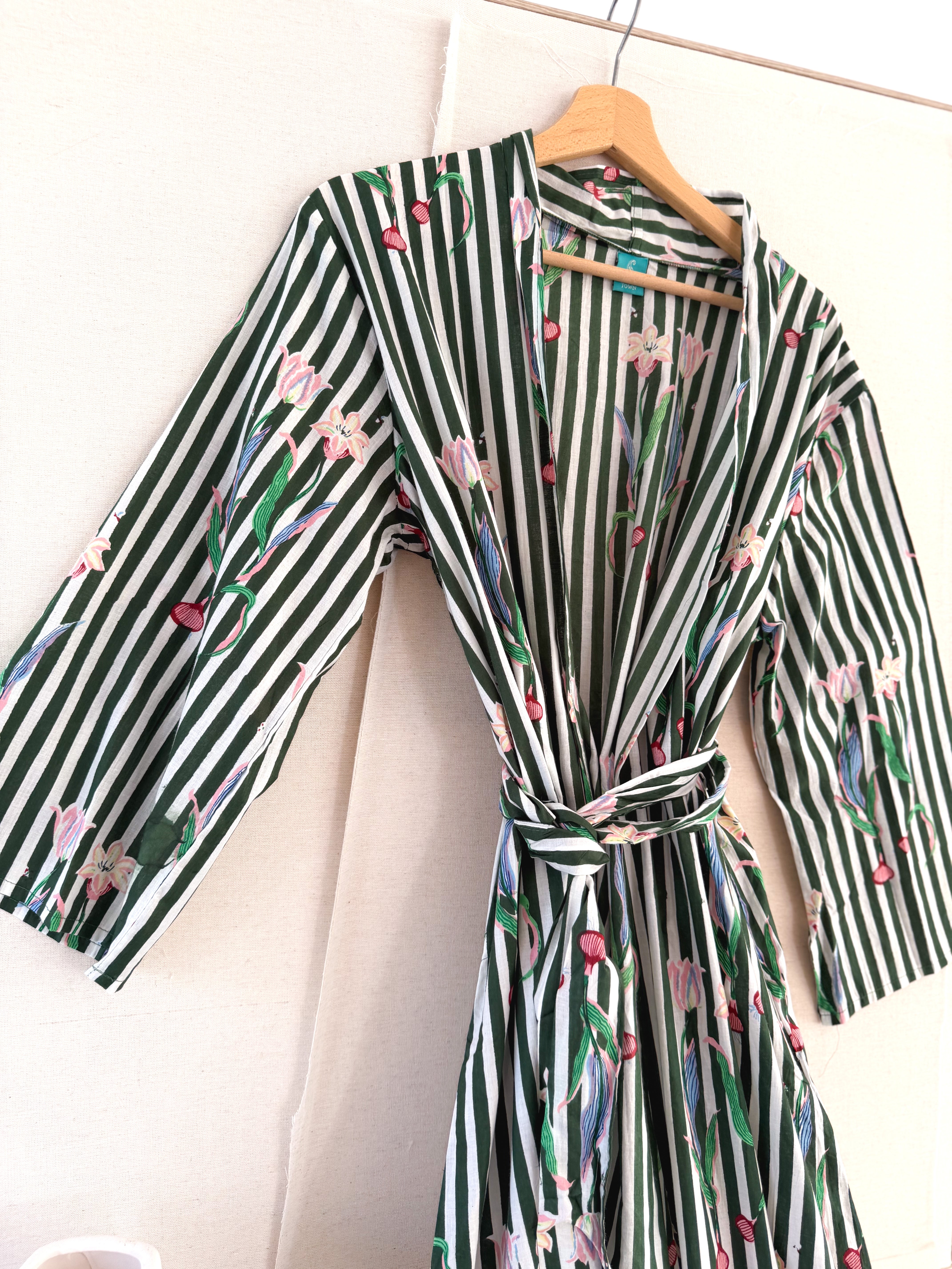 Kimono estampado Verde