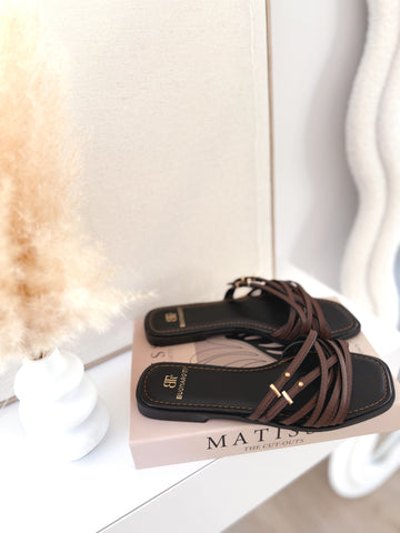 Sandalias pala tiras choco
