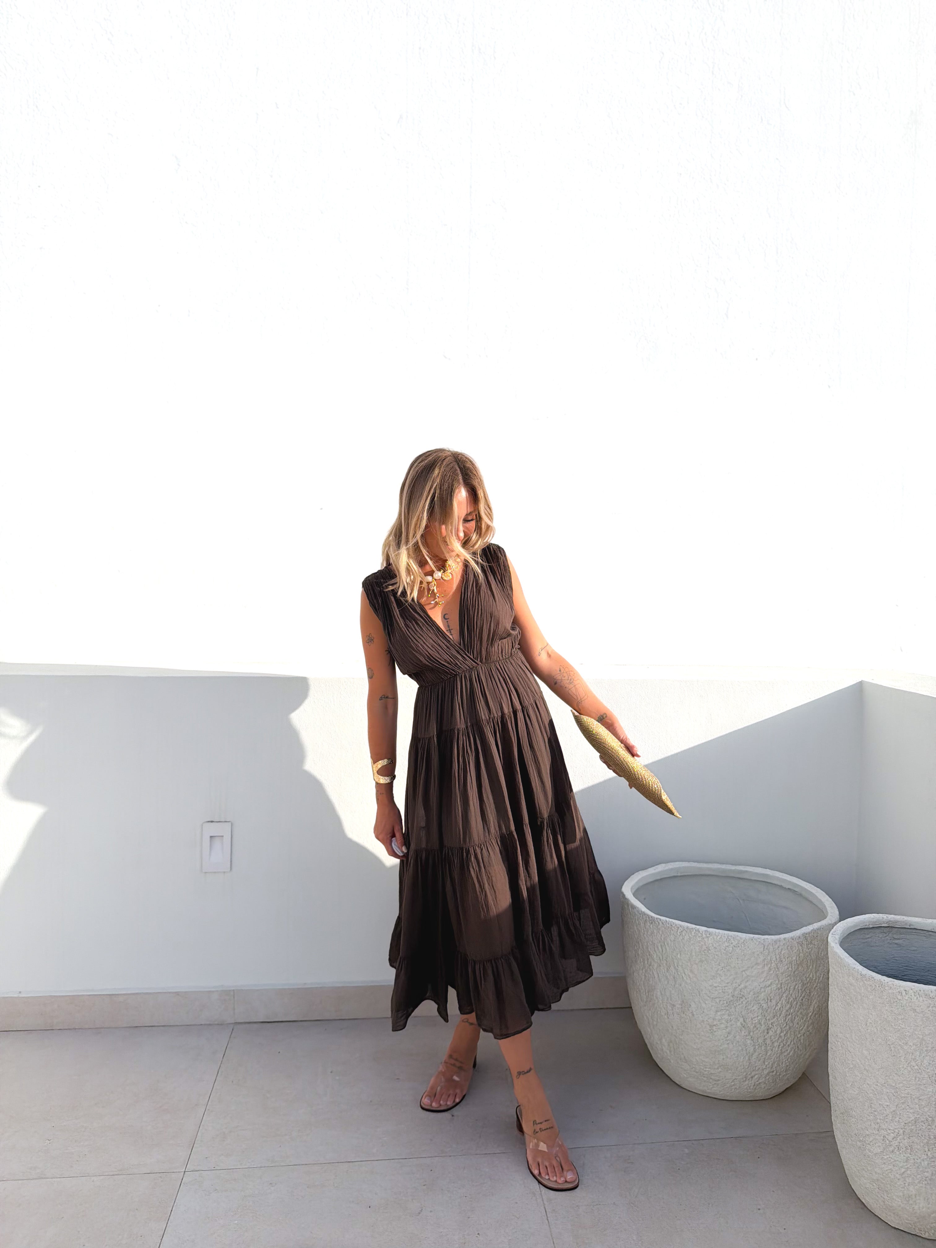 Vestido Martella choco