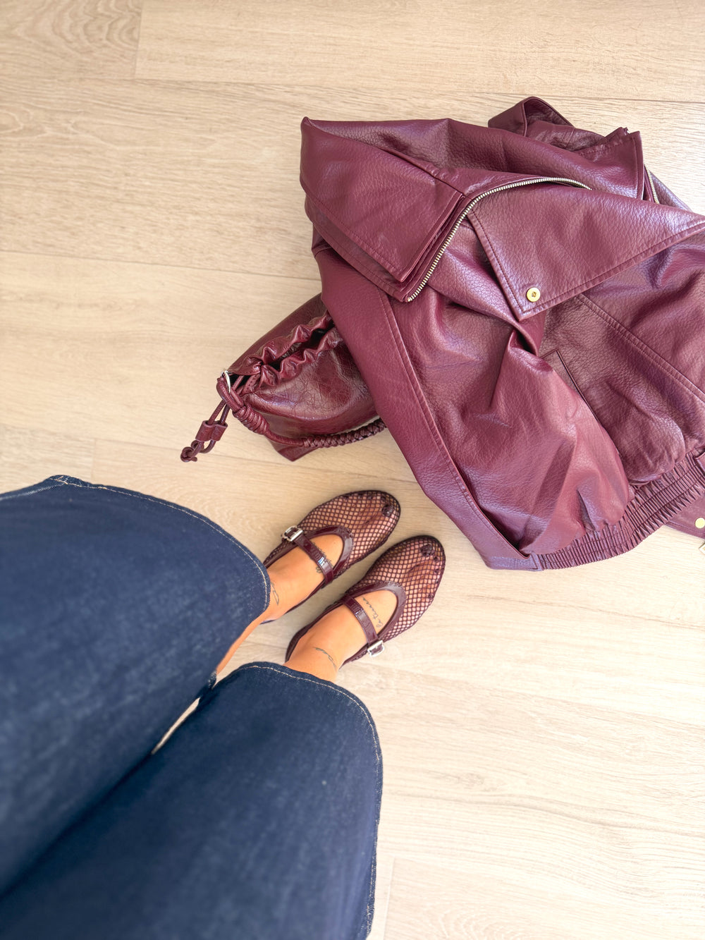 Manoletina red Burgundy