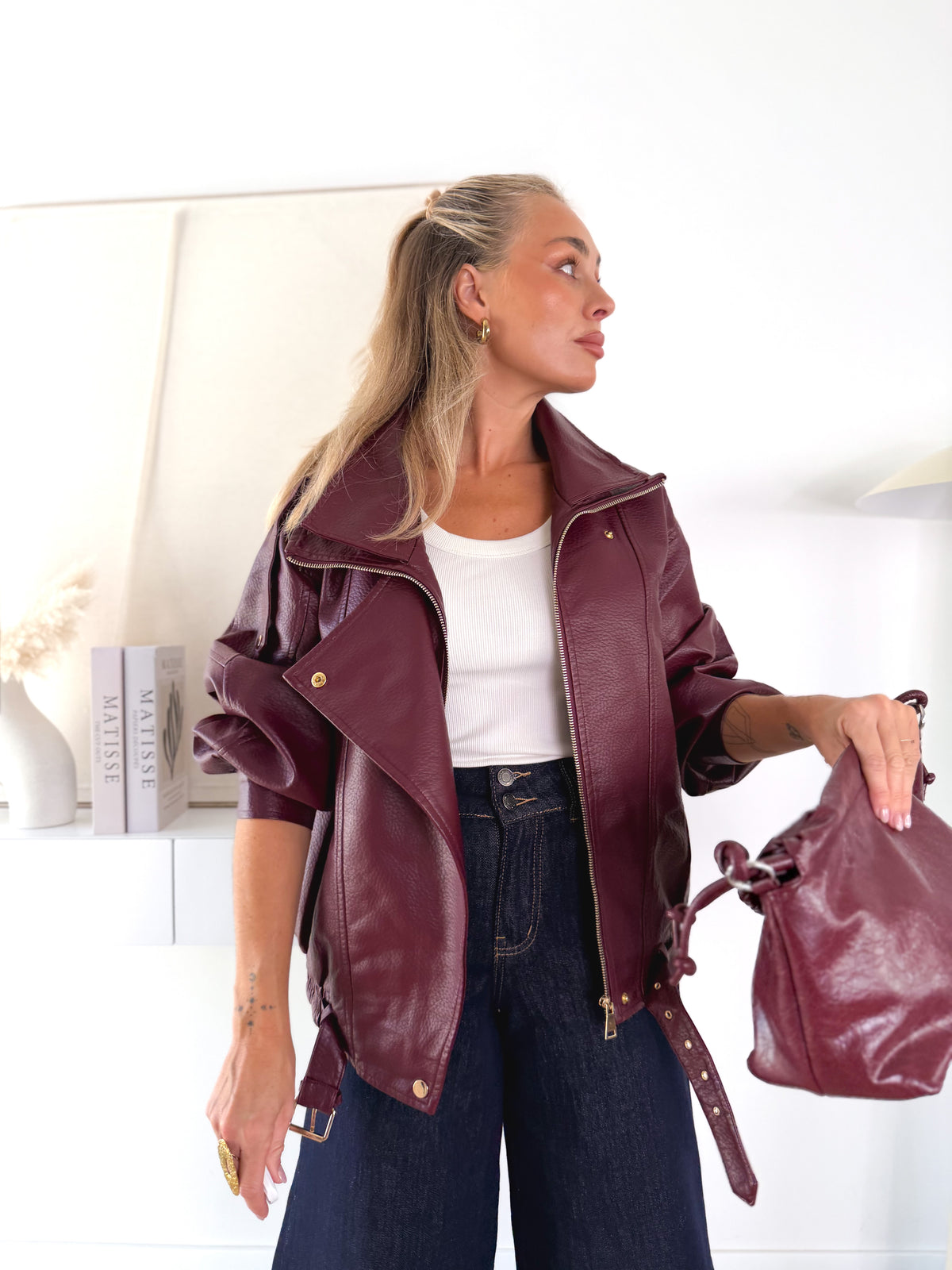 Cazadora Burgundy