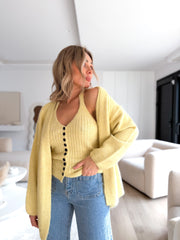 Set de punto amarillo